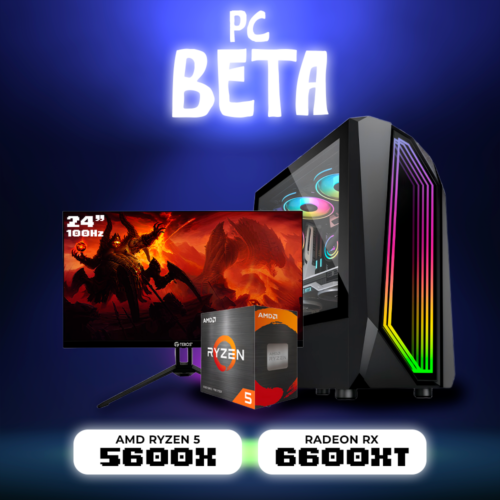 PC BETA RYZEN 5 5600X | A520 | RX 6600XT