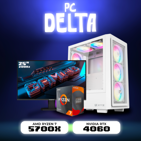 PC DELTA RYZEN 7 5700X | B550M | RTX 4060