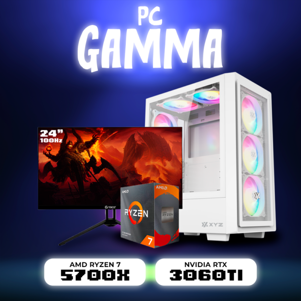 PC GAMMA RYZEN 7 5700X | B550M | RTX 3060TI