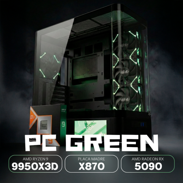 PC GREEN RYZEN 9 9950X3D | RTX 5090