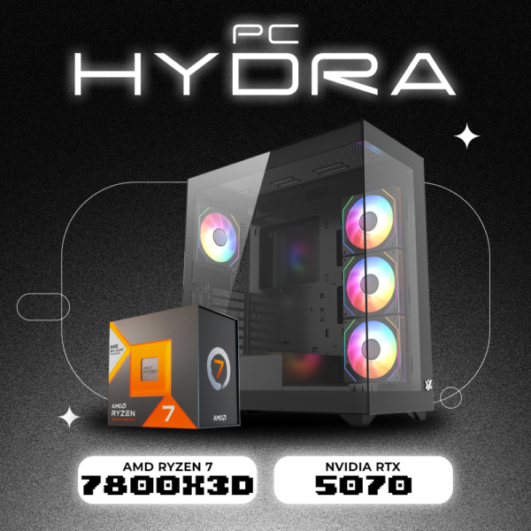 PC HYDRA RYZEN 7 7800X3D | B850M | RTX 5070