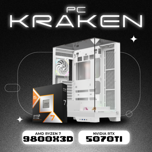 PC KRAKEN RYZEN 7 9800X3D | X870 | RTX 5070TI