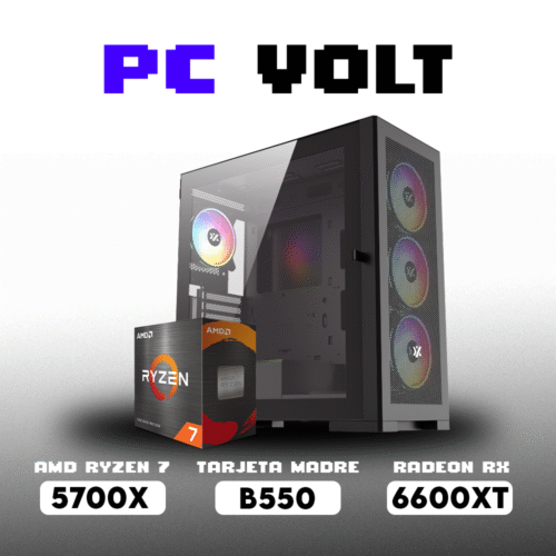 PC VOLT RYZEN 7 5700X | B550M | RX 6600XT