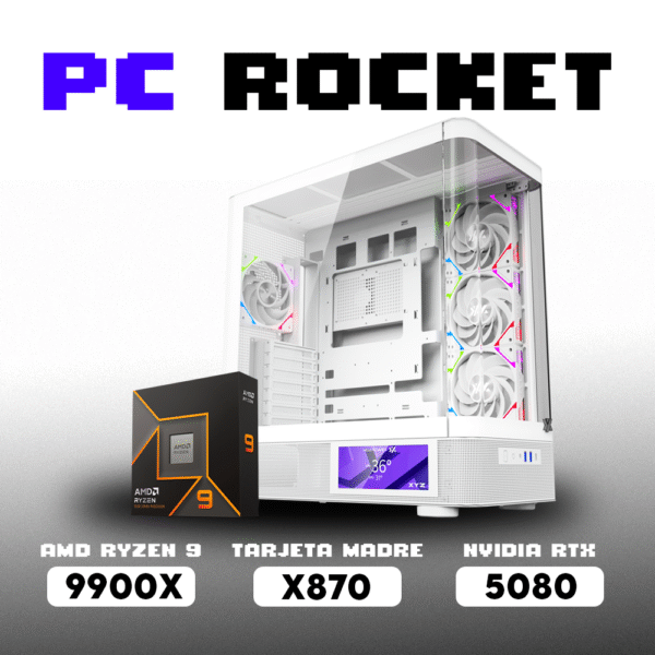 WHITEPCEXT ROCKET-1 PC ROCKET RYZEN 9 9900X | X870 | RTX 5080