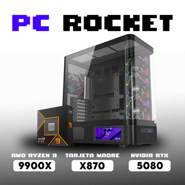 WHITEPCEXT ROCKET PC ROCKET RYZEN 9 9900X | X870 | RTX 5080