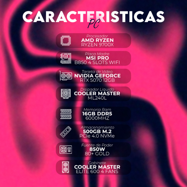 AMD RYZEN 7 9700X | RTX 5070 12GB