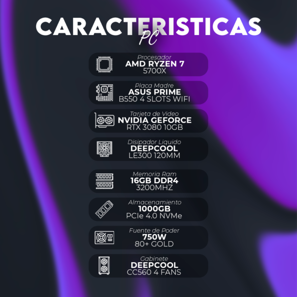 AMD RYZEN 7 5700X | RTX 3080 10GB