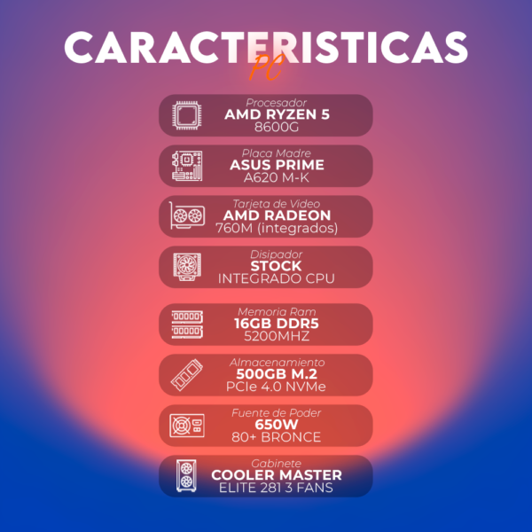 AMD RYZEN 5 8600G | A620