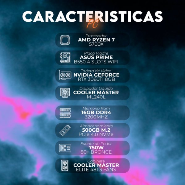 AMD RYZEN 7 5700X | RTX 3060TI 8GB