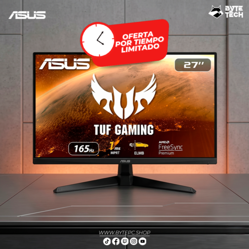 ASUS RUDD OFERTA ASUS TUF GAMING 27" 165HZ (1920X1080)