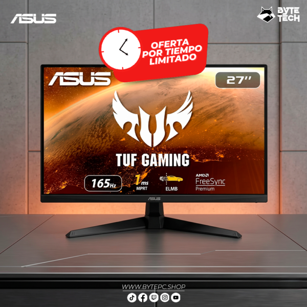 OFERTA ASUS TUF GAMING 27" 165HZ (1920X1080)